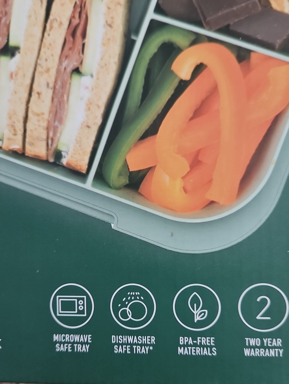 Bentgo Compartment Lunchbox- Multiple Available Green And Purple - Picture 8 of 8